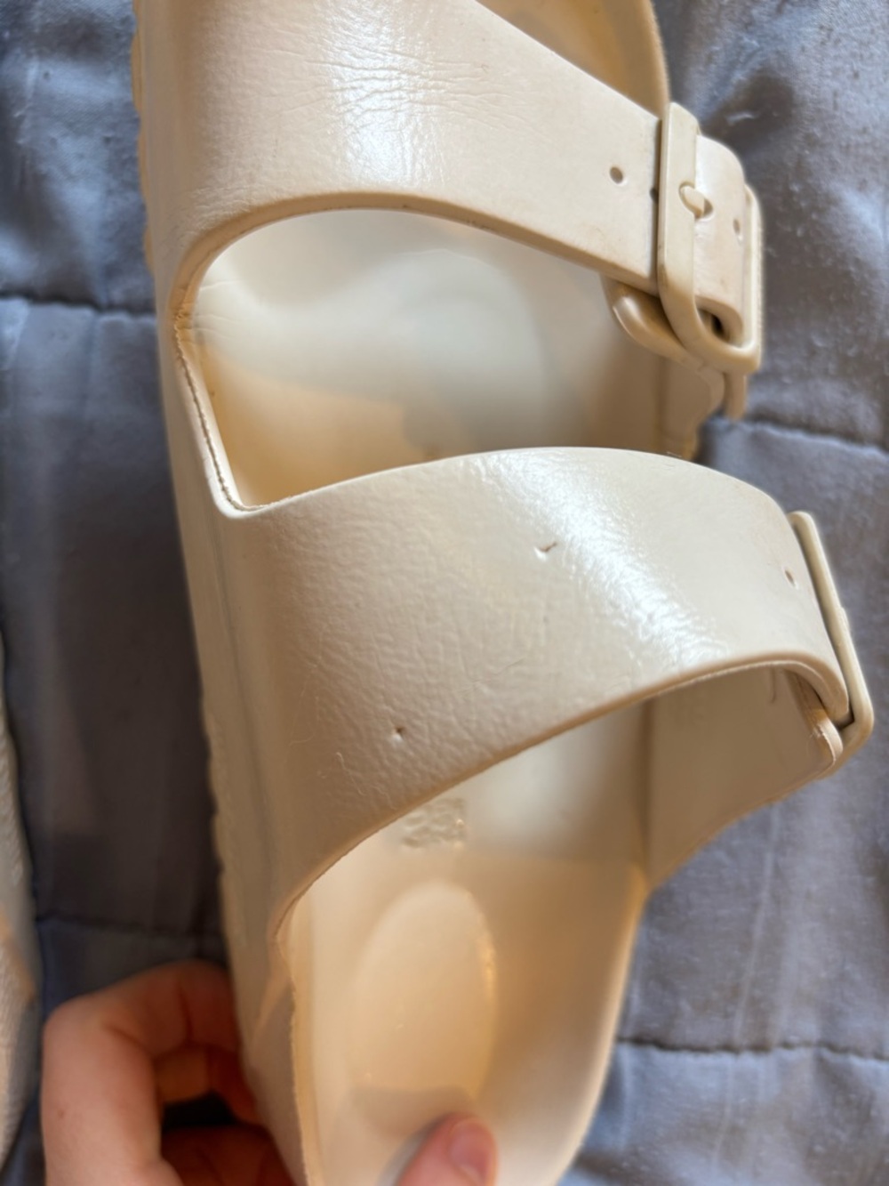 Birkenstock Women’s White Sandals size 40 - Picture 2 of 5